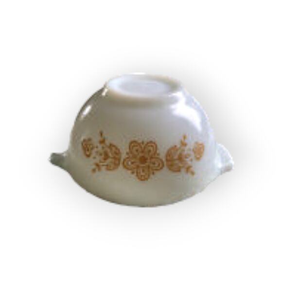 Vintage Pyrex Butterfly Gold 441 Mixing Bowl Pyrex 1960’s Gold Daisy - Picture 5 of 7